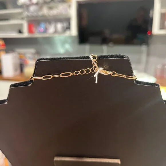 Park Lane FENDER Removable Charms Necklace ~ Gold/Silvertone CZs Lightning Bolt - Picture 3 of 3